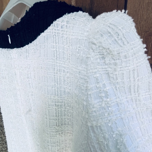 Weill Paris White/Black Career Dress Women's With Bow Ties Size 12 - Picture 13 of 16